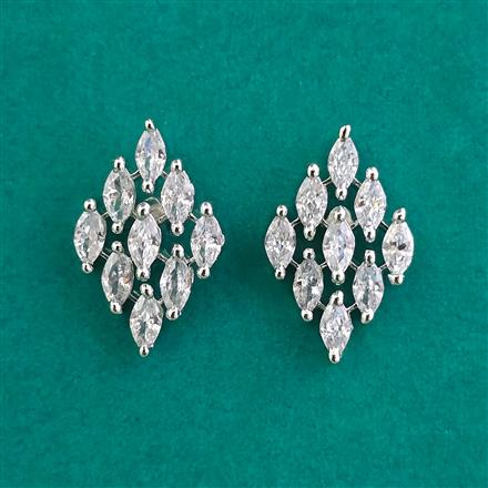 American Diamond Tops with Rhodium Plating 2 Tone Plating
