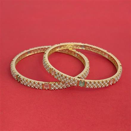American Diamond 2 Pc with Gold Plating