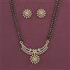 American Diamond Classic Mangalsutra with Rhodium Plating 2 Tone Plating
