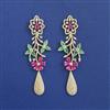 American Diamond Long Earring With Carat Plating