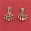 American Diamond Classic Earring with Rhodium Plating 2 Tone Plating Mehndi Plating