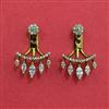 American Diamond Classic Earring with Rhodium Plating 2 Tone Plating Mehndi Plating