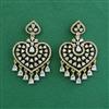 American Diamond Classic Earring with Rhodium Plating 2 Tone Plating Mehndi Plating