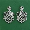 American Diamond Classic Earring with Rhodium Plating 2 Tone Plating Mehndi Plating