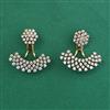 American Diamond Classic Earring with Rhodium Plating 2 Tone Plating Mehndi Plating