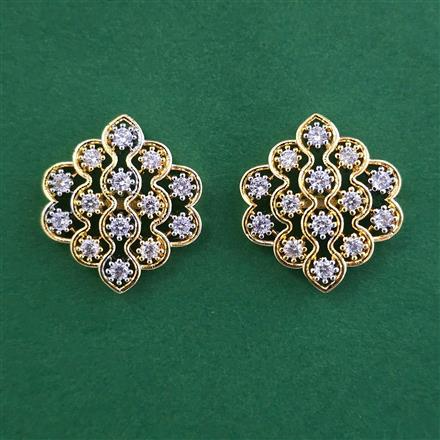 American Diamond Tops with Rhodium Plating 2 Tone Plating