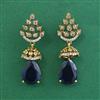 American Diamond Classic Earring with Mehndi Plating