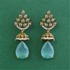 American Diamond Classic Earring with Mehndi Plating