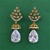 American Diamond Classic Earring with Mehndi Plating