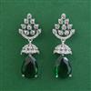 American Diamond Classic Earring with Rhodium Plating