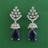 American Diamond Classic Earring with Rhodium Plating