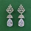 American Diamond Classic Earring with Rhodium Plating