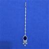 American Diamond Classic Tikka with Rhodium Plating
