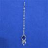 American Diamond Classic Tikka with Rhodium Plating
