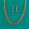 American Diamond Classic Necklace with Mehndi Plating