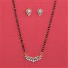 American Diamond Classic Mangalsutra With 2 Tone Plating Rhodium Plating