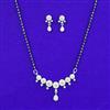 American Diamond Classic Mangalsutra With 2 Tone Plating Rhodium Plating