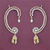 American Diamond Earcuff With 2 Tone Plating Rhodium Plating