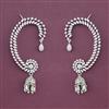 American Diamond Earcuff With 2 Tone Plating Rhodium Plating