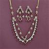 American Diamond Classic Necklace with Mehndi Plating