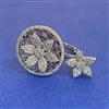 American Diamond Adjustable Ring with Rhodium Plating