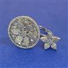 American Diamond Adjustable Ring with Rhodium Plating