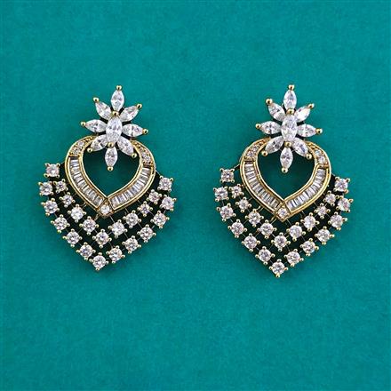 American Diamond Tops with Rhodium Plating 2 Tone Plating Mehndi Plating