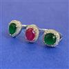 American Diamond Adjustable Ring with Rhodium Plating