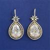 American Diamond Classic Earring with 2 Tone Plating