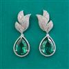 American Diamond Classic Earring with Rhodium Plating