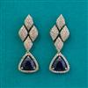 American Diamond Classic Earring with Mehndi Plating