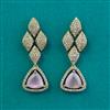 American Diamond Classic Earring with Mehndi Plating