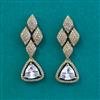 American Diamond Classic Earring with Mehndi Plating