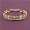 American Diamond Openable kada with Rhodium Plating 2 Tone Plating
