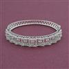 American Diamond Openable kada with Rhodium Plating 2 Tone Plating