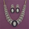 American Diamond Classic Necklace with Mehndi Plating
