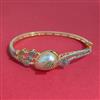 American Diamond Openable kada with Rhodium Plating 2 Tone Plating Mehndi Plating