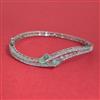 American Diamond Openable kada with Rhodium Plating