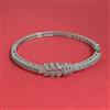 American Diamond Openable kada with Rhodium Plating 2 Tone Plating Mehndi Plating