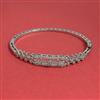 American Diamond Openable kada with Rhodium Plating 2 Tone Plating Mehndi Plating