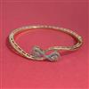 American Diamond Classic Kada with Rhodium Plating 2 Tone Plating Mehndi Plating