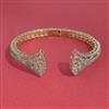 American Diamond Classic Kada with Rhodium Plating 2 Tone Plating Mehndi Plating