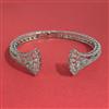 American Diamond Classic Kada with Rhodium Plating 2 Tone Plating Mehndi Plating