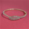 American Diamond Classic Kada with Rhodium Plating 2 Tone Plating Mehndi Plating