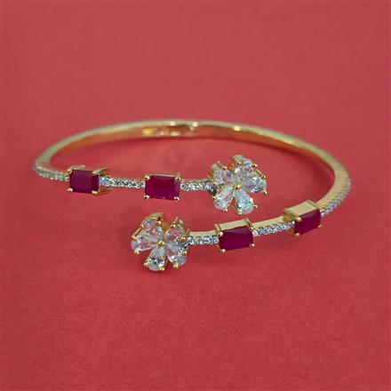 American Diamond Openable kada with Carat Plating