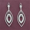 American Diamond Classic Earring with Rhodium Plating 2 Tone Plating Mehndi Plating