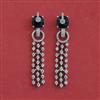 American Diamond Classic Earring with Rhodium Plating