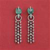 American Diamond Classic Earring with Rhodium Plating