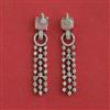 American Diamond Classic Earring with Rhodium Plating