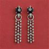 American Diamond Classic Earring with Rhodium Plating